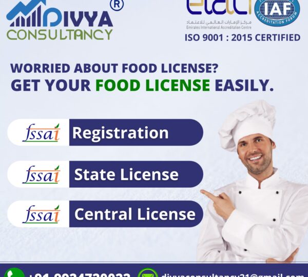 Divya Consultancy - FSSAI LICENSE Food License Fssai Registration in Ahmedabad